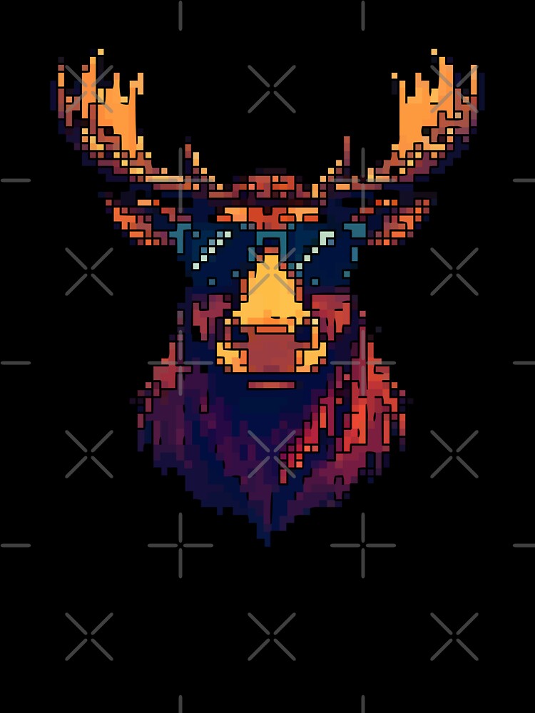 Majestic Moose: Pixelated Wanderer by NaturePixel