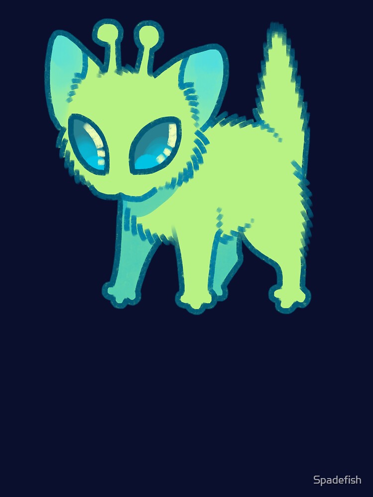 Alien Kitty by Spadefish Art