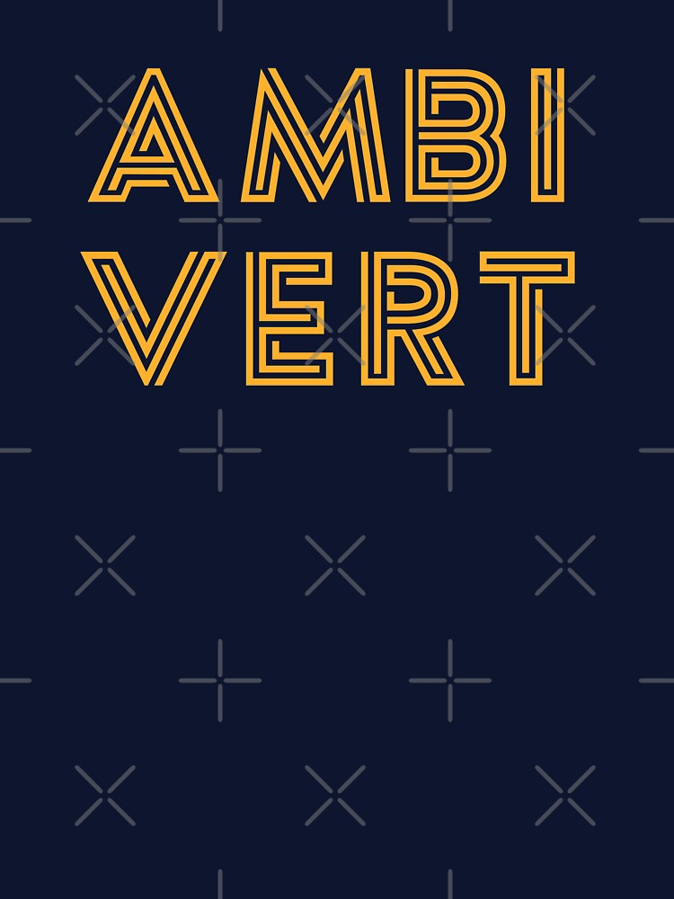 Ambivert - Yellow Print by teeworthy
