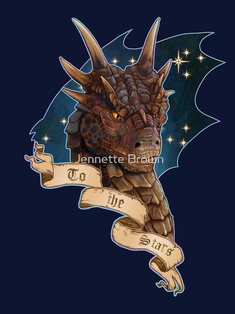 To the Stars - Draco Dragonheart Portrait Fan Art by Jennette Brown