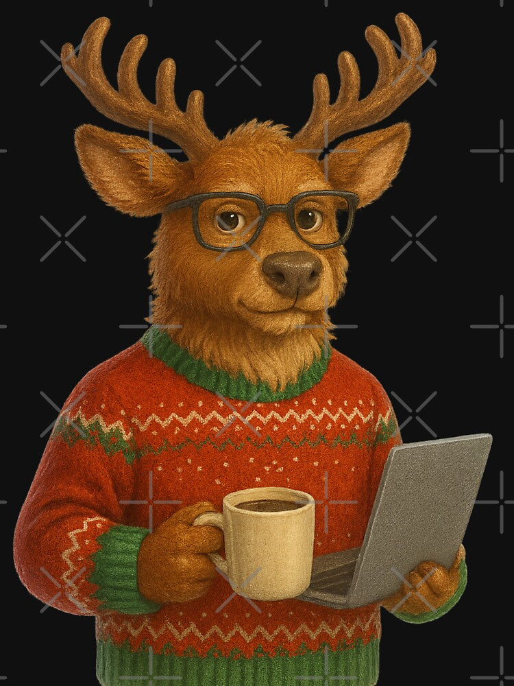 Reindeer Project Manager Coffee Christmas Office Humor by I AM BRO
