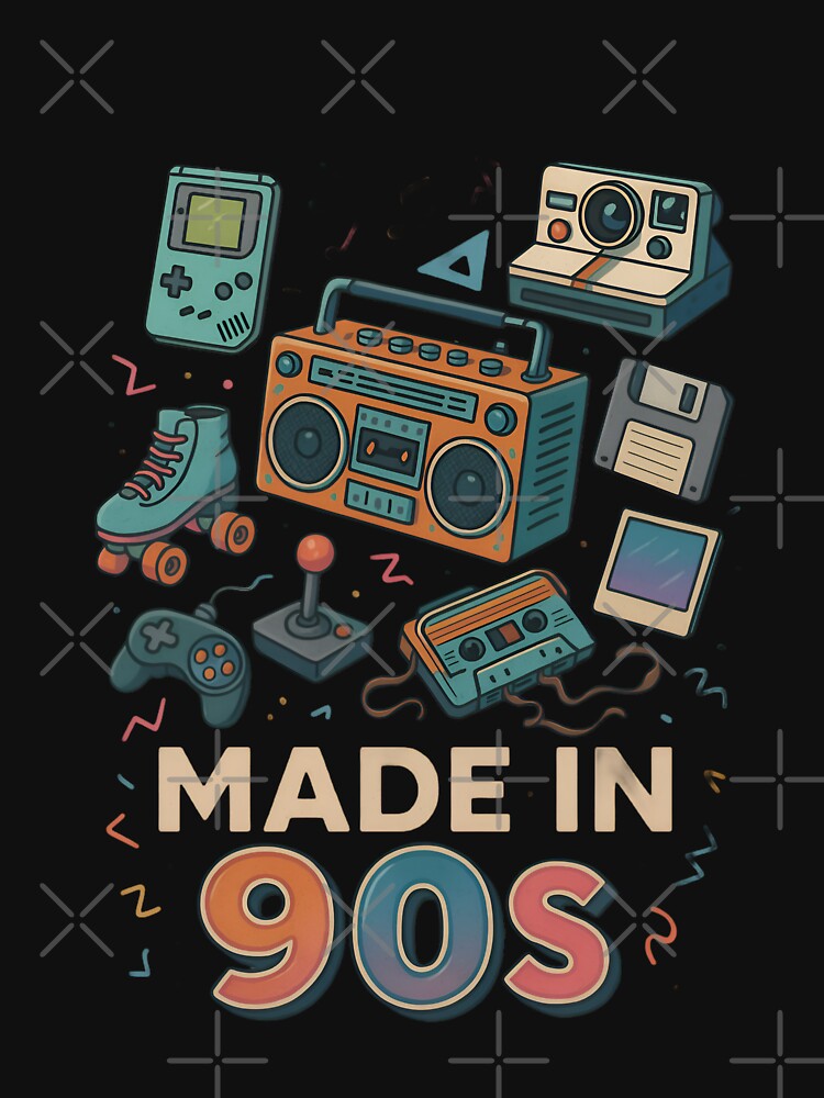Made in 90s – Retro Vintage Nostalgia Design by Imaginationbeyond