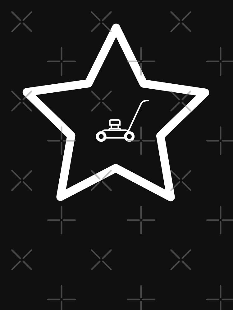 LAWN MOWER STAR DAD in white by JohnnyKidd