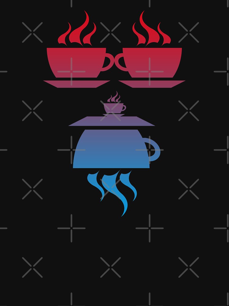 Coffee Face (Red Blue) by SassyClassyMe