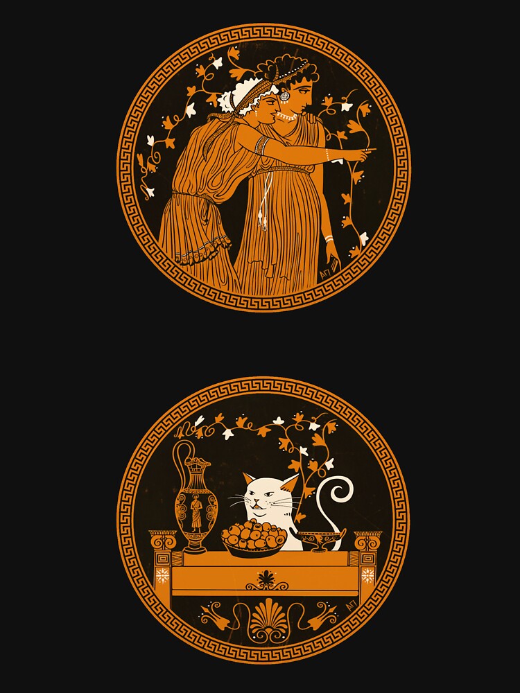 Ancient Greek Vase Cat Meme by AlexanderPetela