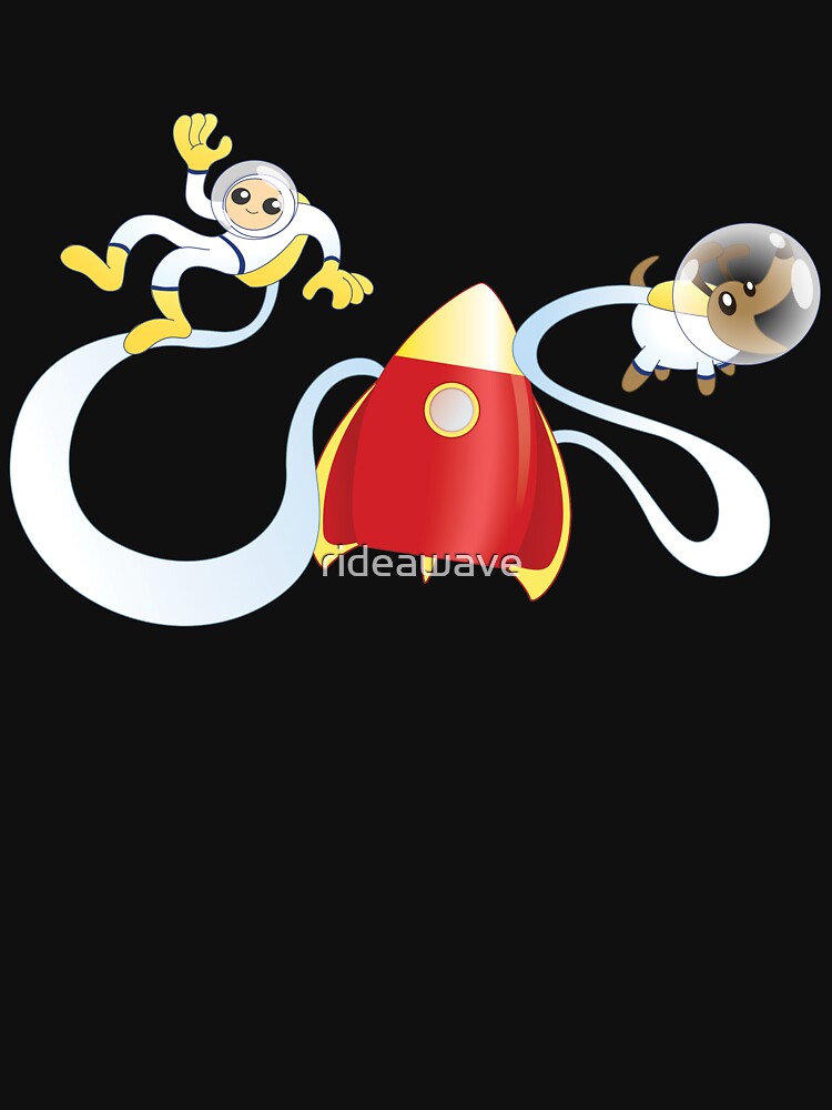 Cartoon Rocket Man and Dog by rideawave