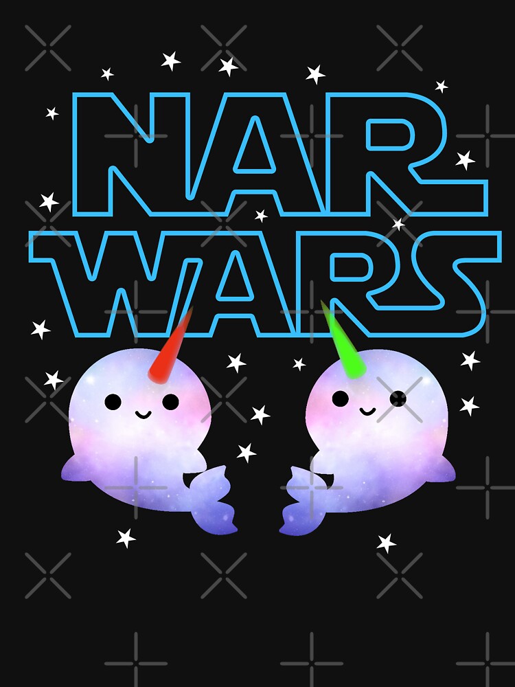 Nar Wars T-Shirt - Narwhal Shirts by dgavisuals