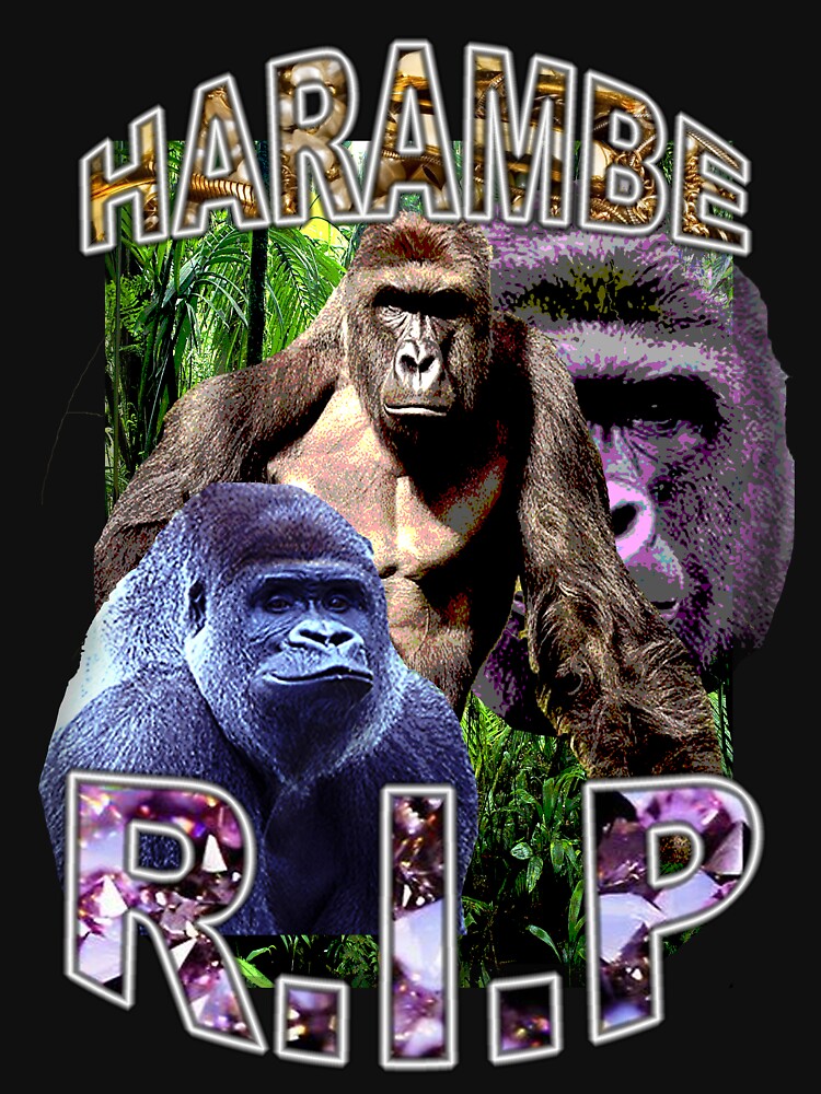 R.I.P. Harambe Vintage Hip-Hop by TadPerez