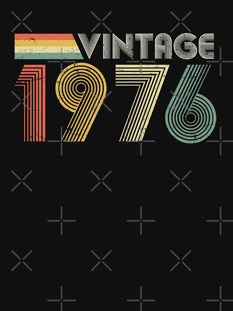 Vintage 1976, 50th Birthday Gift (Distressed Design) by RicardoTito