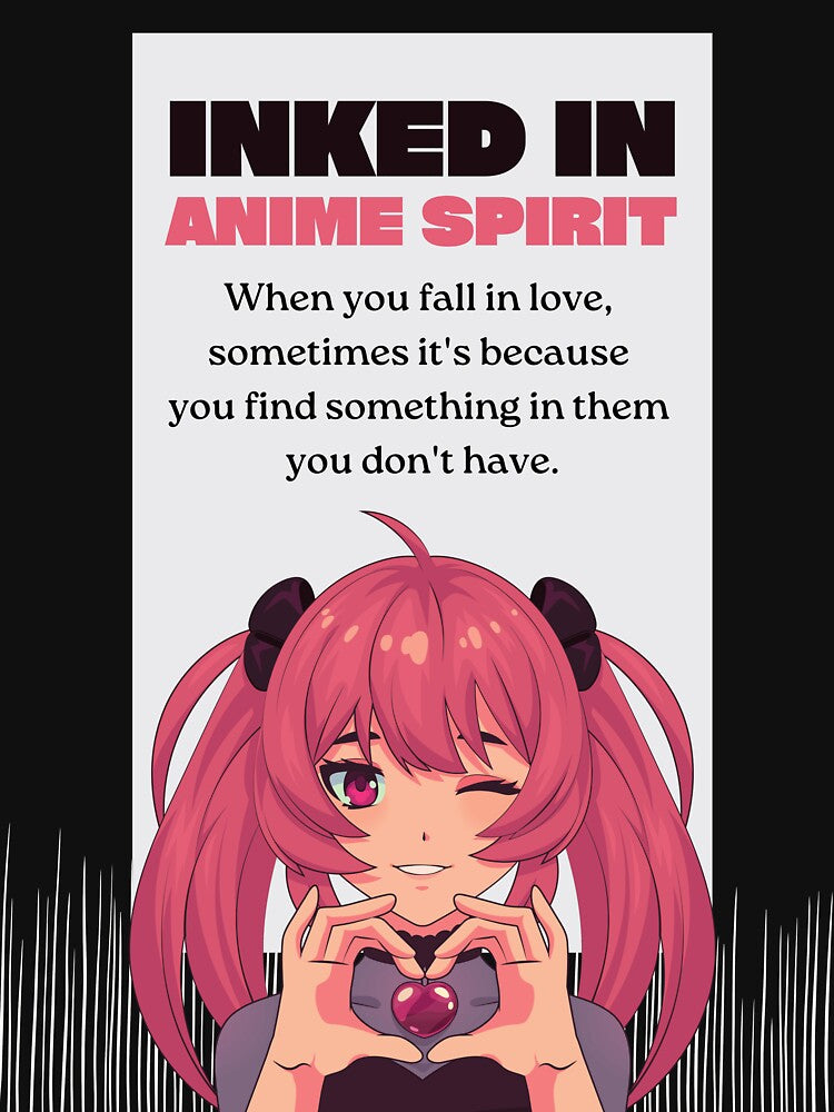 Inked in Anime Spirit - Anime Design apparel by TheArtistOf2022