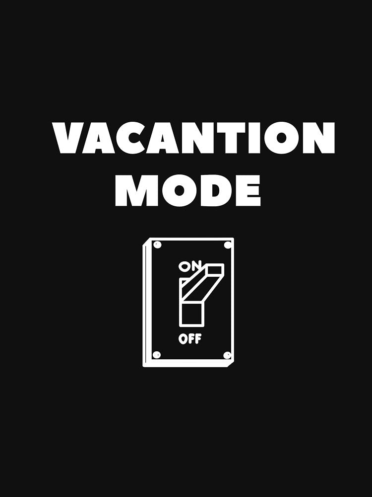 Holiday Mode On Button Switch In The Zone print by Lisbob