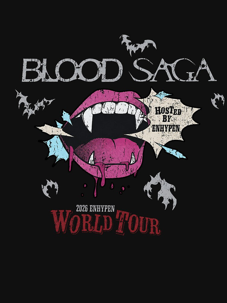 ENHYPEN Blood Saga World Tour Vampire Teeth Graphic by moamaxshop