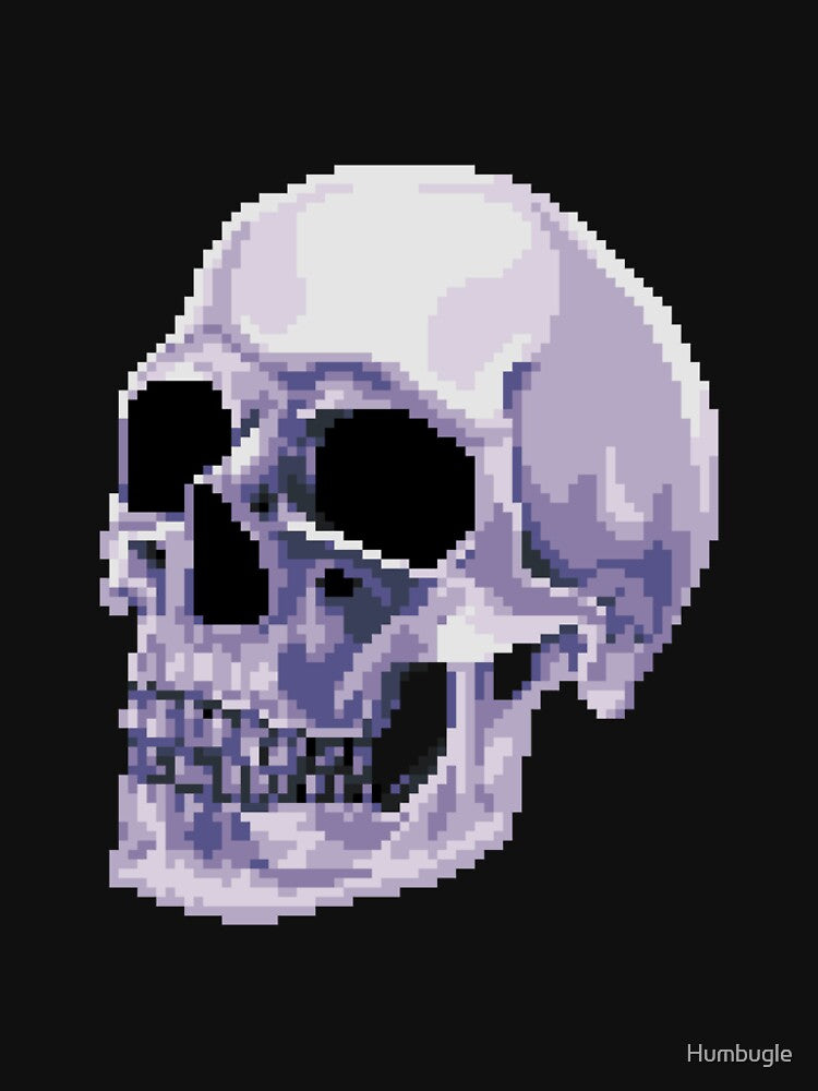 Pixel Art Skull by Humbugle