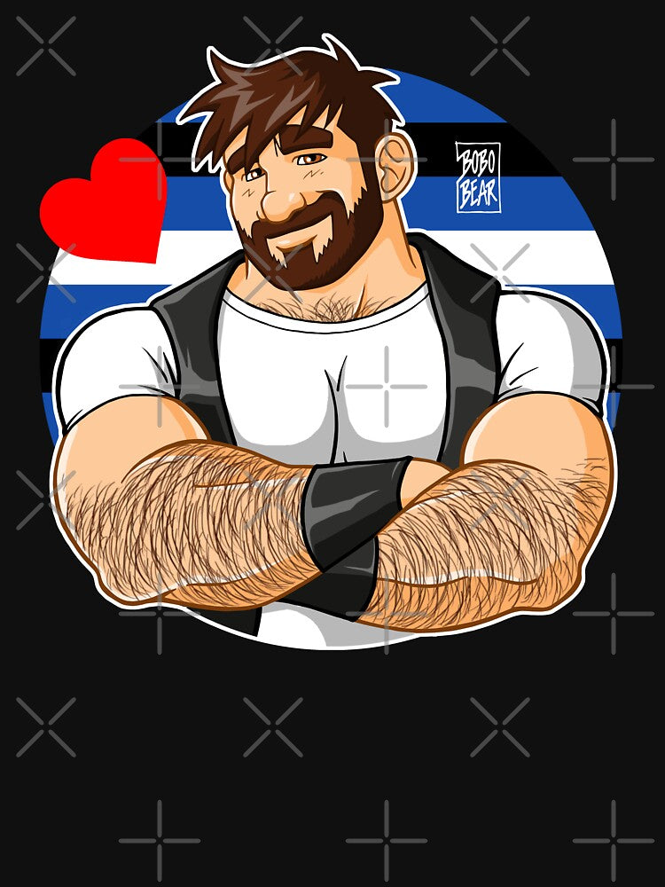 ADAM LIKES CROSSING ARMS - LEATHER PRIDE by bobobear
