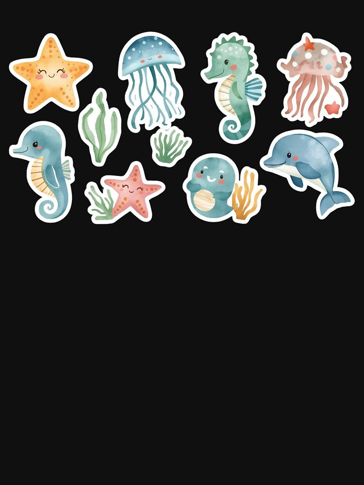 Cute Ocean Creatures by LoopyPop