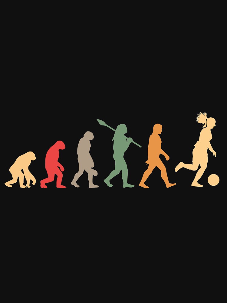 Soccer evolution vintage by jentochicken