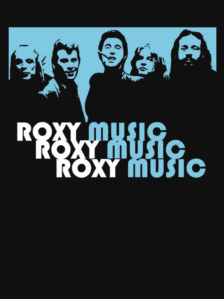 Roxy Music New Wave Retro Band Typography Design by Masonmarybell