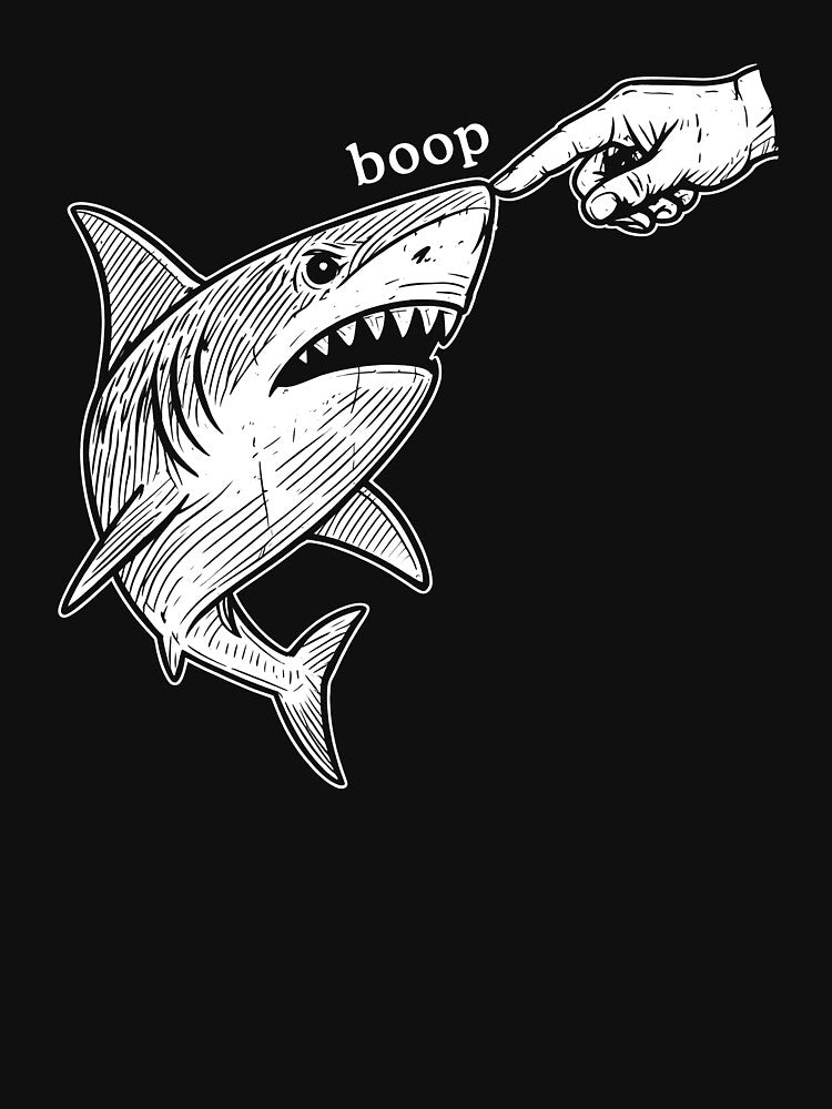 Boop Shark Funny Shark Meme by nosu-art-pod