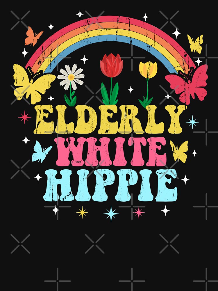 Elderly White Hippie by Artsyclick