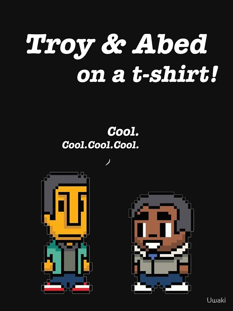 Troy and Abed · Community · TV show - black by Uwaki