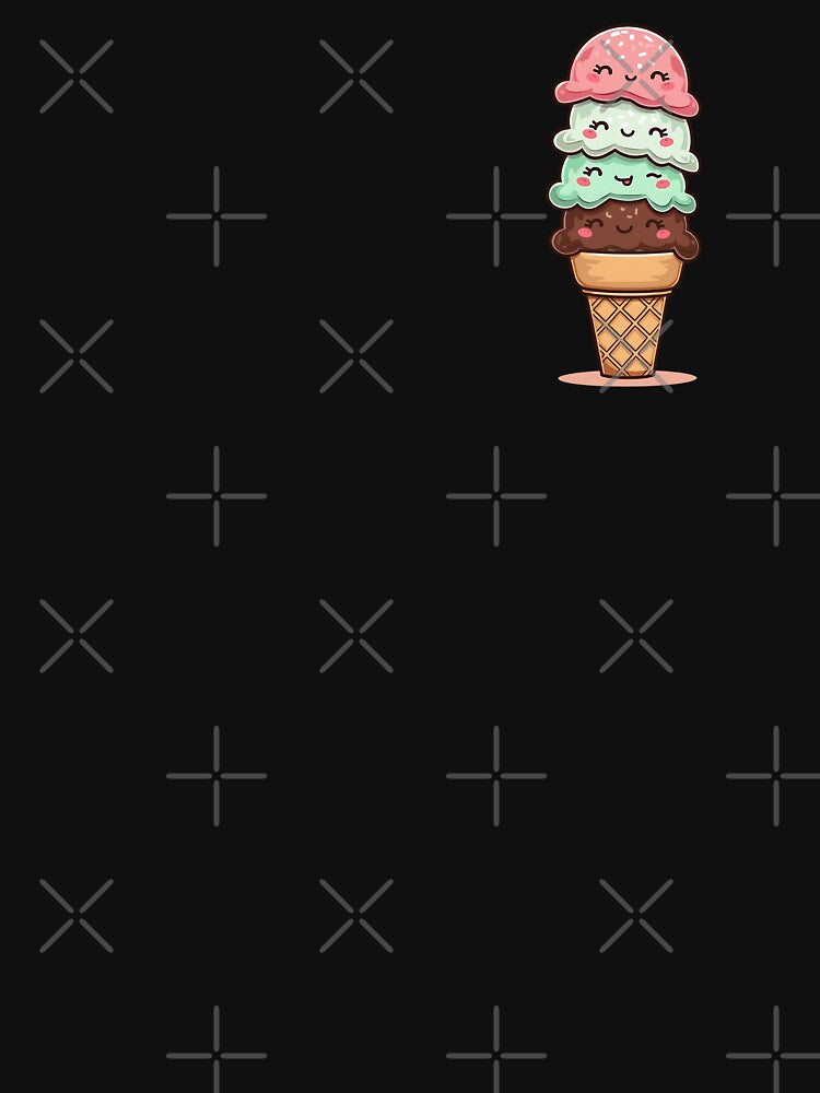 Kawaii Ice Cream by VibeTCreations