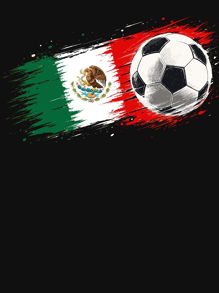 Mexico Soccer Flag Ball Vintage Distressed Football Fan by kienoy