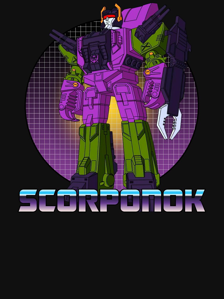 Scorponok G1 Vintage Robot Artwork by Retr0Tshirts