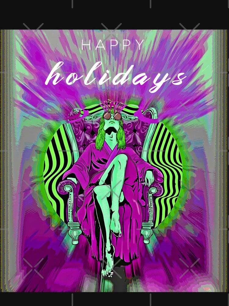 Happy Holidays – Psychedelic Neon Surreal Art by ANIARTONLINE