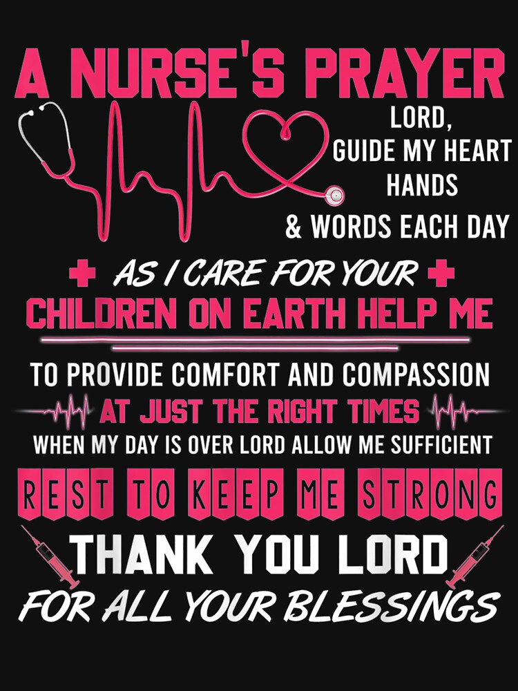 A Nurse's Prayer Cool Nurse Gift by venitamara