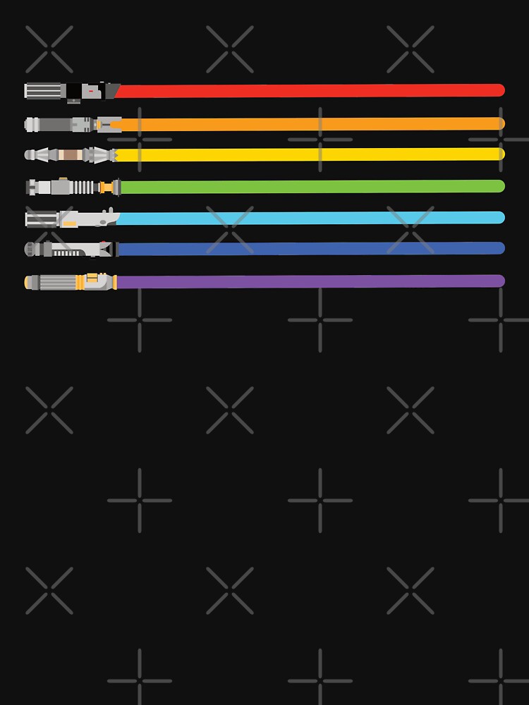 Rainbow Lightsabers by ChailynReed