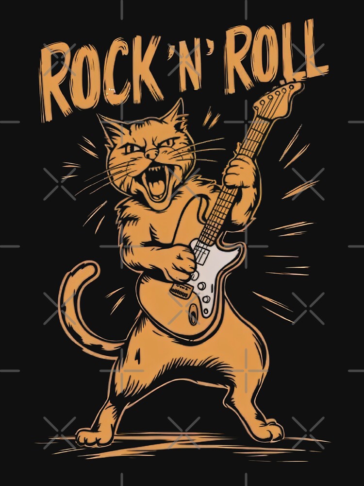 Rock 'n' Roll Cat by BugiDesignArt