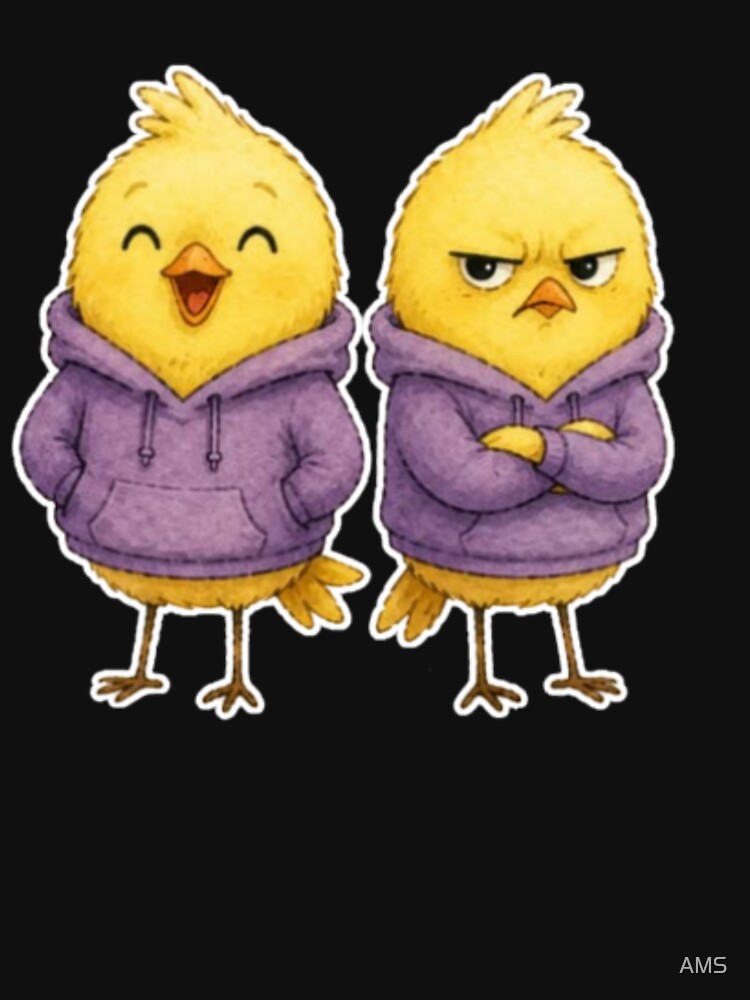 Funny Introvert vs Extrovert Chicks in Hoodies by AMS