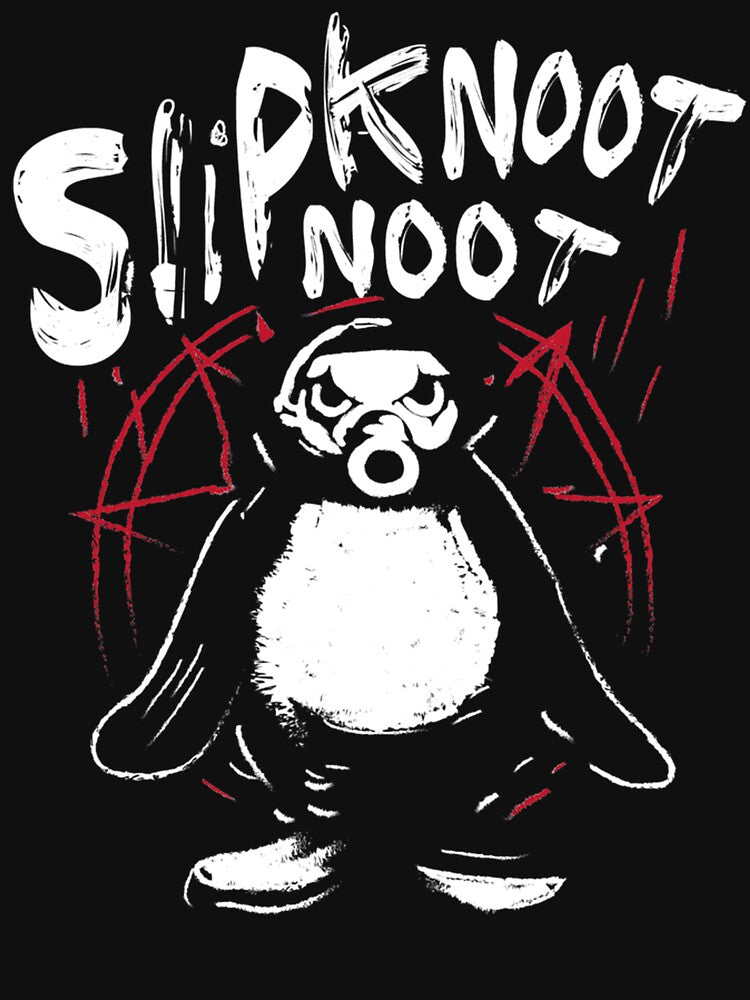 Slipknoot Noot Penguin Death Metal Goth Hard Rock by Ryaoberts