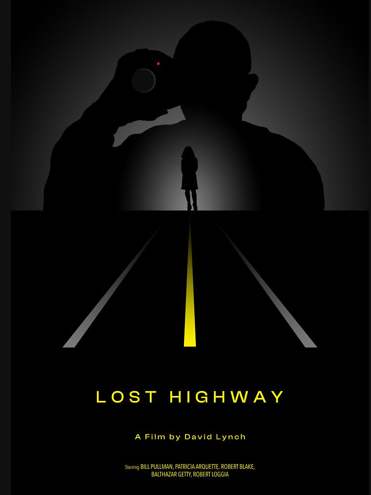Lost Highway Movie Minimalist Design by CultureCutPrints