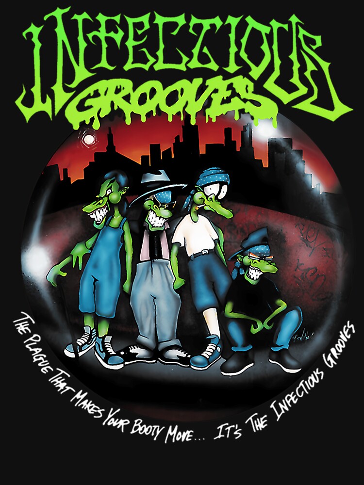 Infectious Grooves Band Cartoon Funk Metal Artwork by CourtneyCrawf