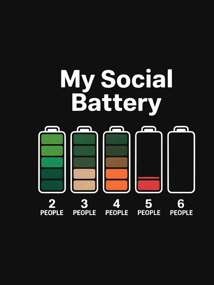 My Social Battery Low Energy Anti Social Introvert by CareTopping
