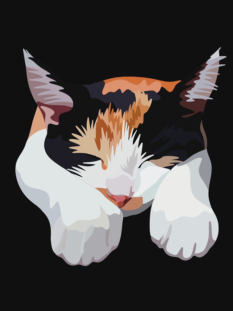 Calico Cat - Digital art by TLGdrawings