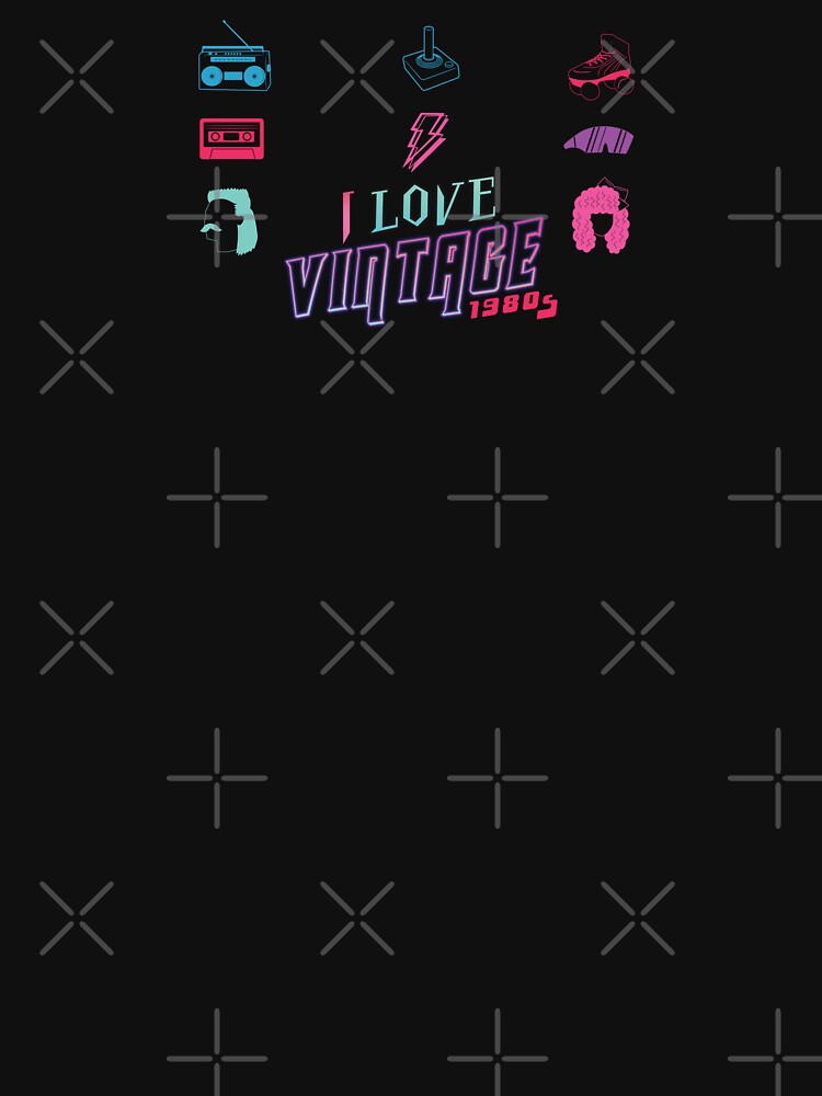 I Love Vintage 1980s Retro Design – Classic 80s Neon Nostalgia by MEMORY-LN-Tees