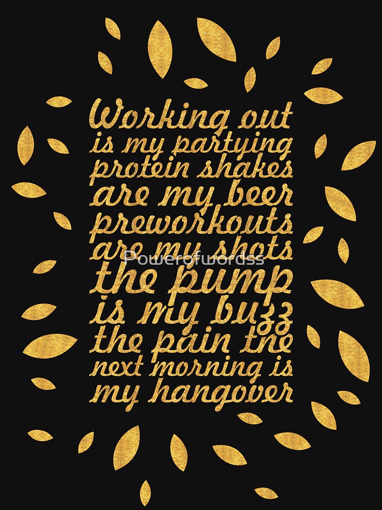 Working out is... Gym Motivational Quote (Creative) by Powerofwordss