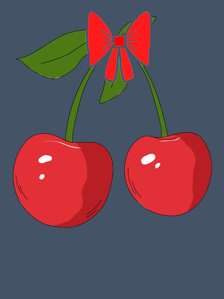Cherry Bow Cute Aesthetic kawaii by Bellaprintsuy