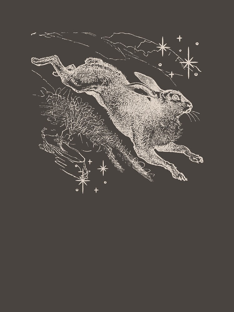 Hare in a field of stars by Mad March Hares