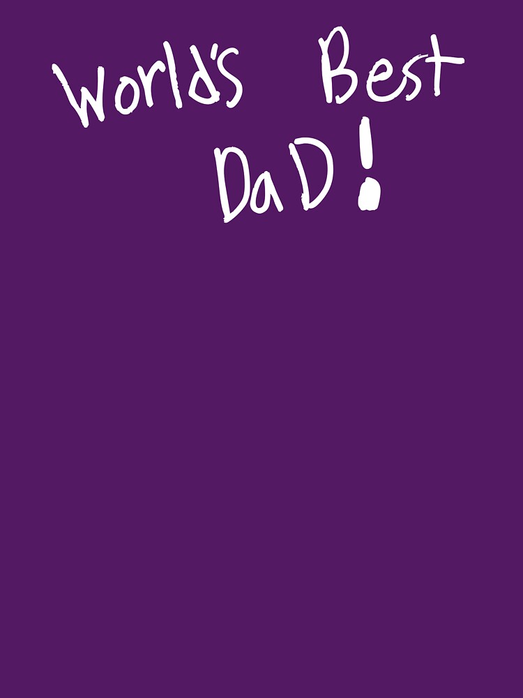Worlds Best Dad White/Black by DrewTex & Doodles