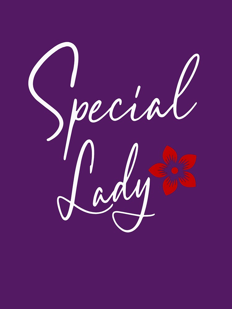 Special Lady Red Flower Design – Cute Feminine Floral Artwork, Perfect Gift for Women, Girls, Friends, Elegant Graphic by MagicShop3000