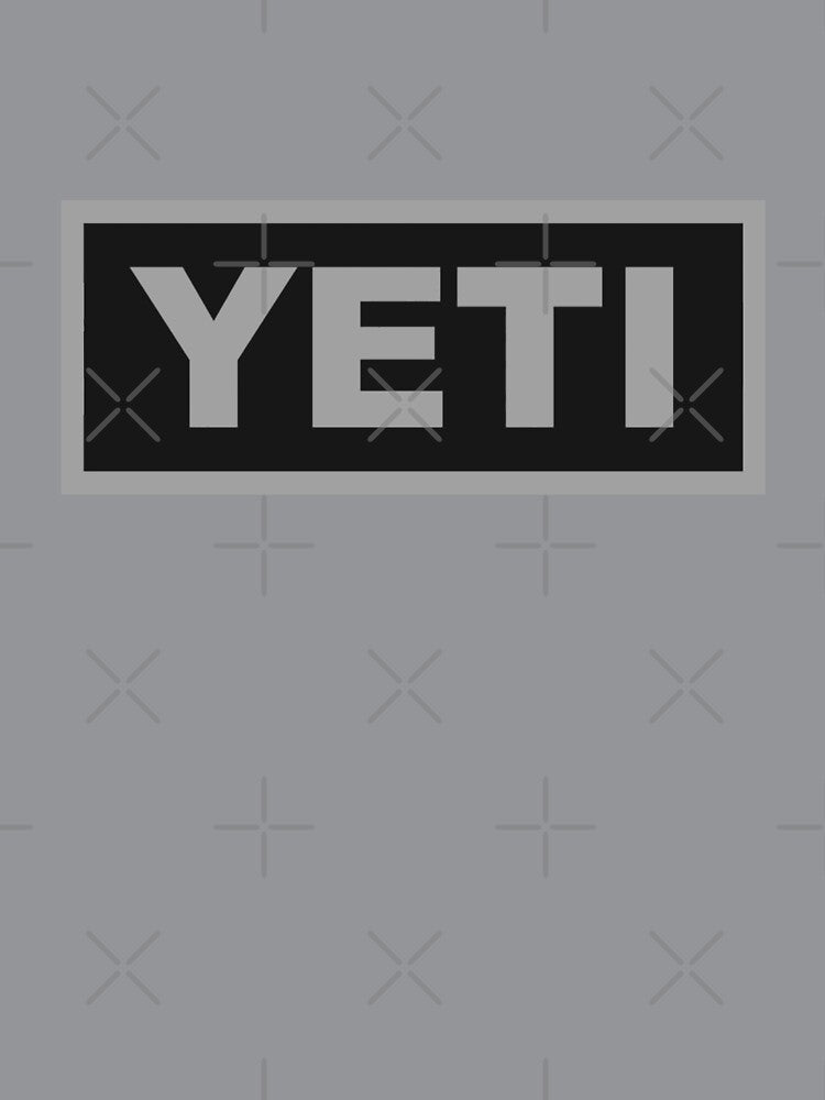Yeti cool outdoors camping box logo monochrome grey and black by Kludoman