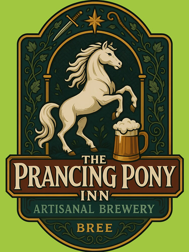 Prancing Pony Artisanal Brewery Emblem by agearb