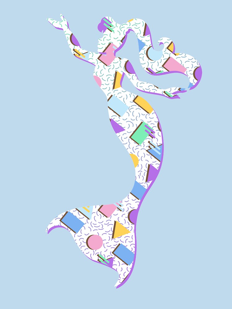 Totally 90s Pattern Mermaid by Tiny Siren Animation