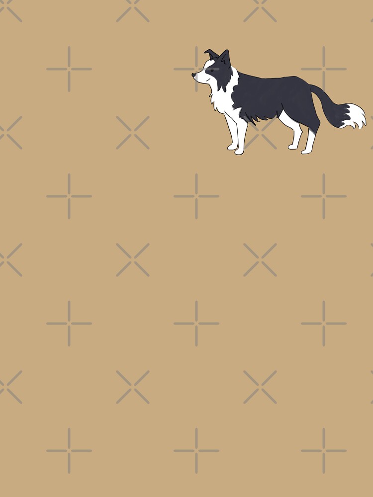 Cute border collie dog illustration by Yarafantasyart