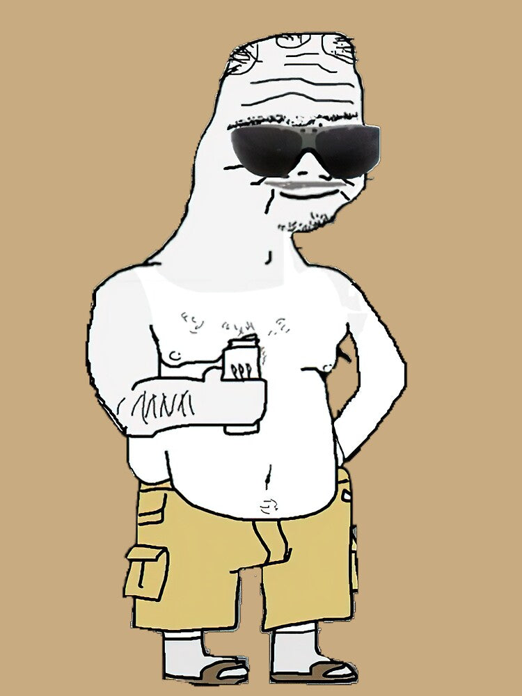 Funny Wojak Boomer Meme Sticker by Shidesama