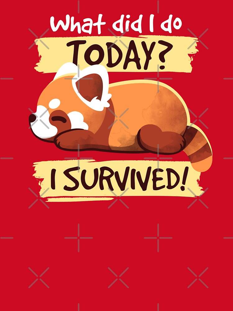 What did I do today? I survived red panda by NemiMakeit