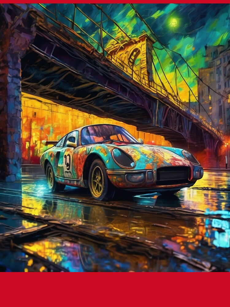 "Graffiti Rush: Racing Through the Neon Underpass" by Artisticanvas